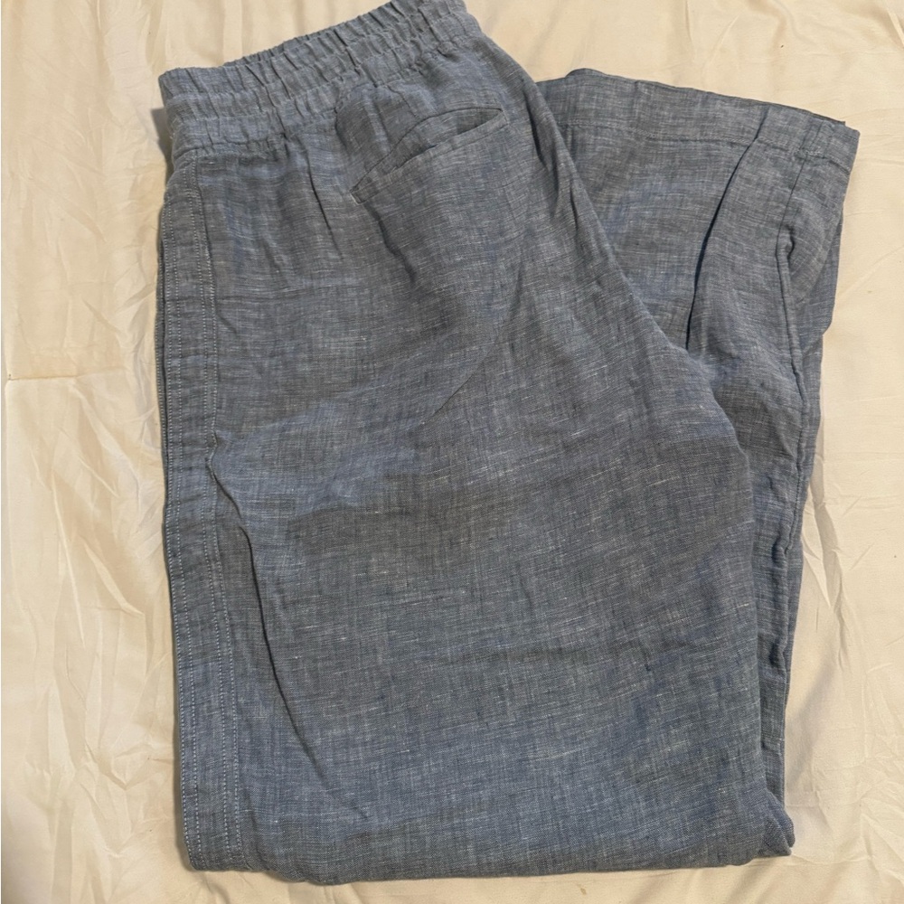 Athleta Wide Leg Pants in Slate Blue
